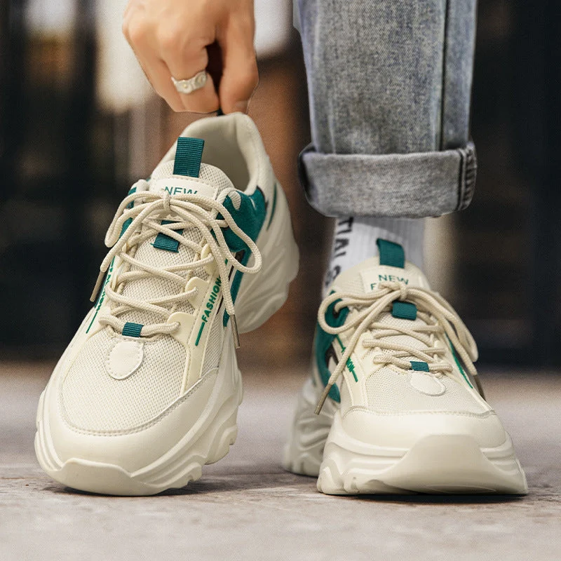 Damen Freizeit Sneakers mit atmungsaktivem Mesh-Obermaterial und stoßdämpfender Sohle - Arvani