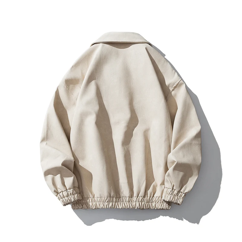 Herren Oversize Veloursjacke mit markanten Metallverschlüssen und Reißverschlusstaschen Nord Taschen