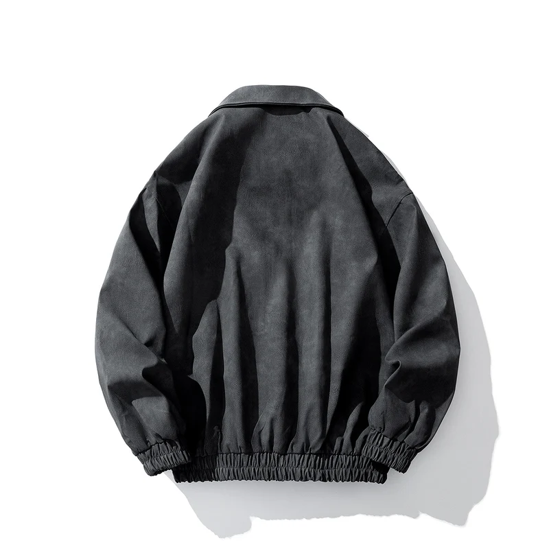 Herren Oversize Veloursjacke mit markanten Metallverschlüssen und Reißverschlusstaschen Nord Taschen