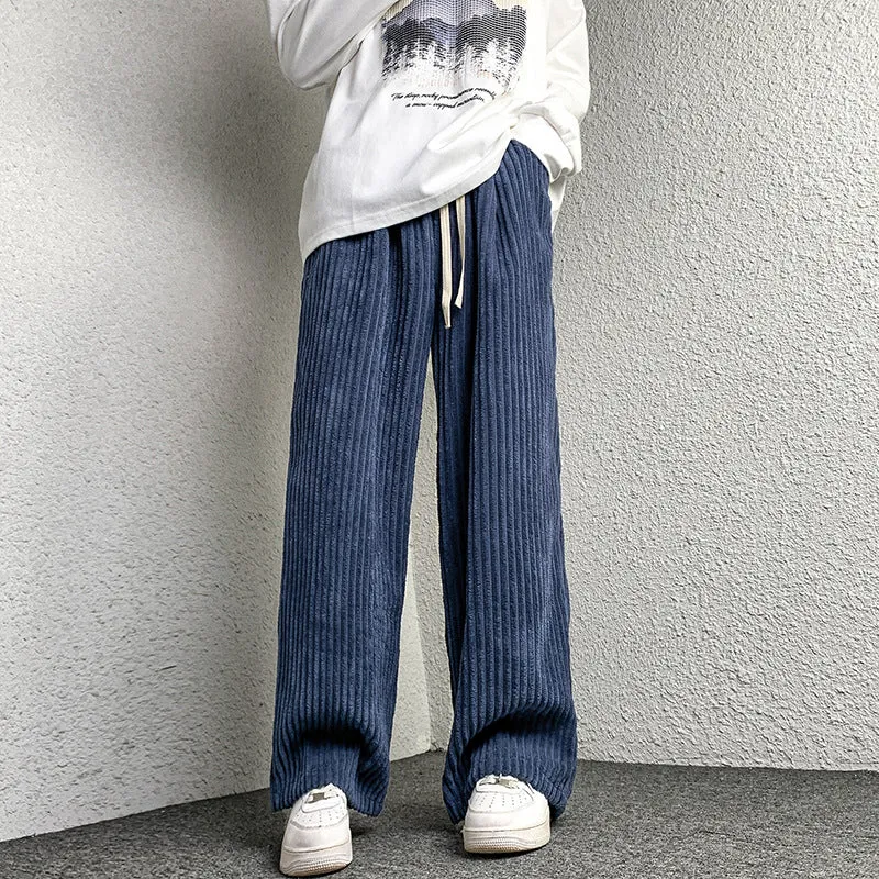 Damen Extraweite Cordhose mit Kordelzug, Rippenstruktur und weitem Bein Nord Taschen