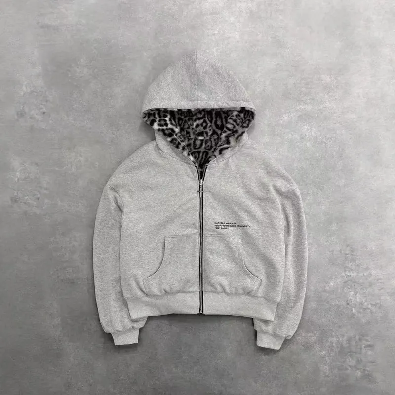 Unisex Kapuzen-Sweatjacke mit Kunstfellfutter, verkürztem Schnitt und Kreuz-Reißverschluss Nord Taschen
