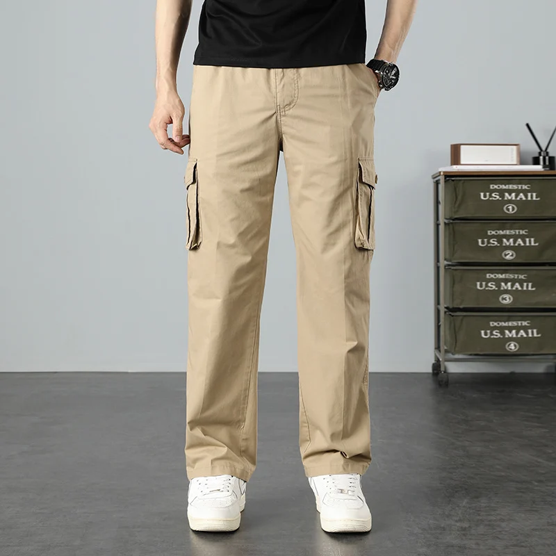 Herren Lässige Canvas-Cargohose mit großen Klappentaschen, Relaxed Fit & verstärkten Nähten Nord Taschen