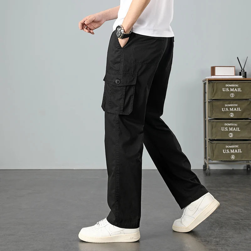 Herren Lässige Canvas-Cargohose mit großen Klappentaschen, Relaxed Fit & verstärkten Nähten Nord Taschen