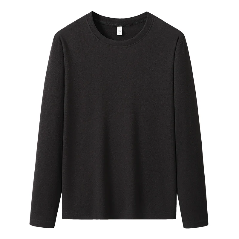Herren Langärmeliges Rundhals-Basicsweatshirt aus weichem Baumwollmix Nord Taschen