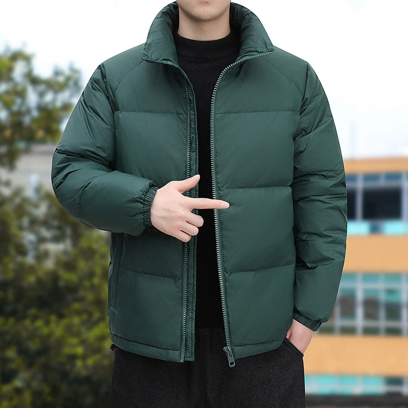 Herren Kurz geschnittene Thermoregulierende Steppjacke mit hohem Stehkragen & Zwei-Wege-Reißverschluss Nord Taschen