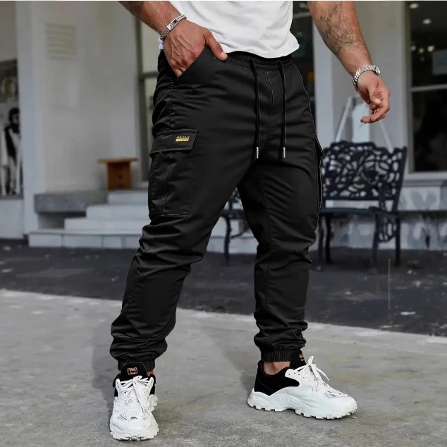 Herren Tapered Cargo-Jogginghose mit elastischem Tunnelzug, Bündchen & Multifunktions‑Taschen Nord Taschen