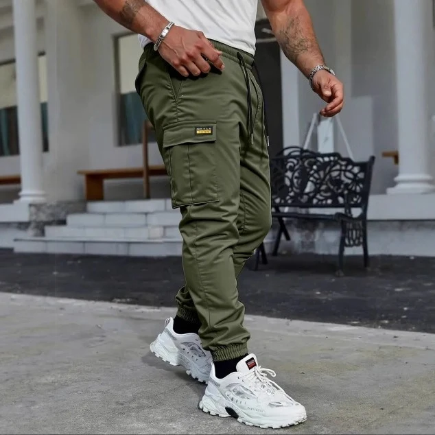 Herren Tapered Cargo-Jogginghose mit elastischem Tunnelzug, Bündchen & Multifunktions‑Taschen Nord Taschen