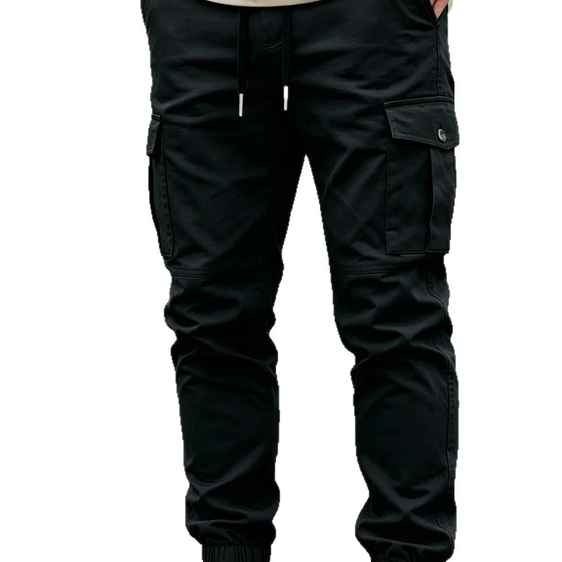 Herren Tapered Cargo-Jogginghose mit elastischem Saum, Kordelzug & Multifunktions‑Taschen Nord Taschen