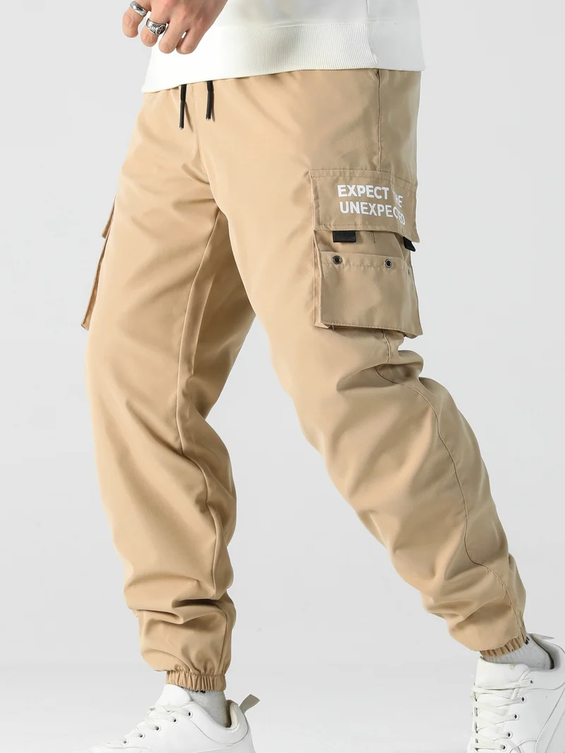 Herren Tapered Cargo-Jogginghose mit elastischem Bund, Multifachtaschen & Bündchen Nord Taschen