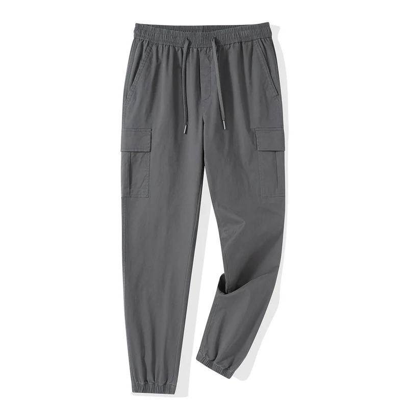 Herren Tapered Cargo-Joggerhose mit Tunnelzugbund, Klappentaschen und elastischem Knöchelabschluss Nord Taschen