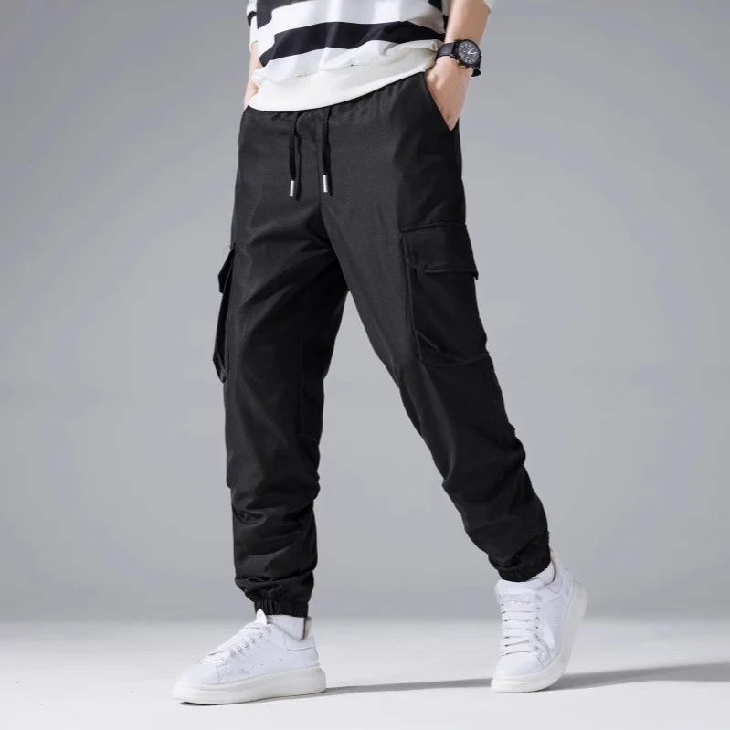 Herren Cargo-Jogginghose mit elastischem Bund, Kordelzug & Multifunktionstaschen Nord Taschen