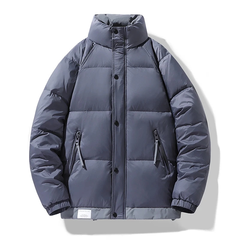 Herren Steppjacke mit hohem Kragen und winddichter, wasserabweisender Isolierung Nord Taschen