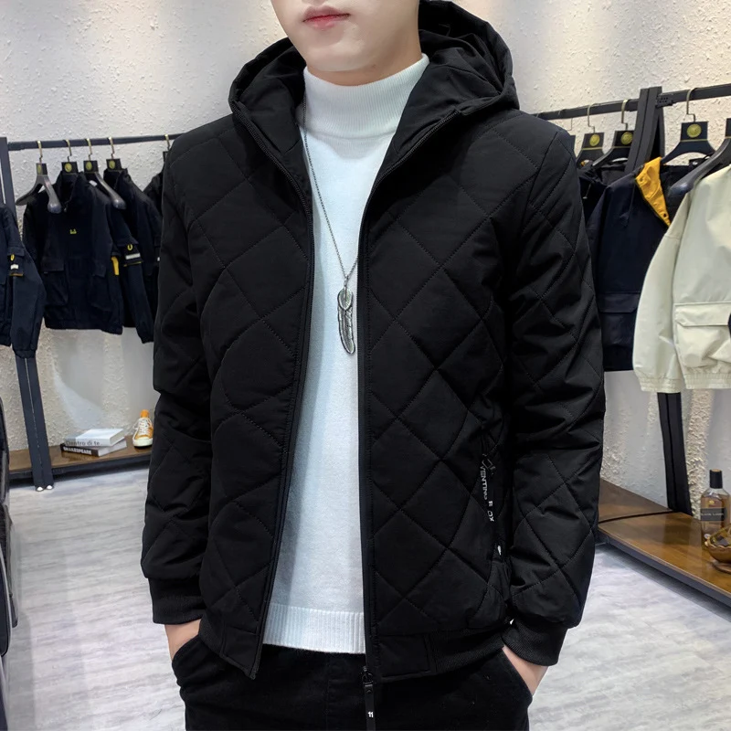 Herren Stepp-Kapuzenjacke im Slim-Fit mit Diamantsteppung und thermischer Isolierung Nord Taschen
