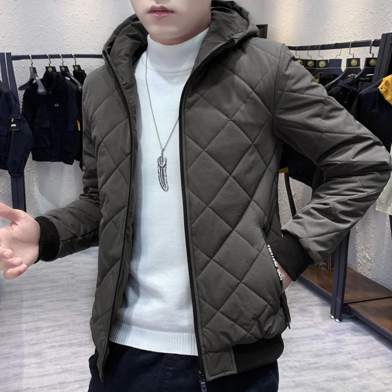 Herren Stepp-Kapuzenjacke im Slim-Fit mit Diamantsteppung und thermischer Isolierung Nord Taschen