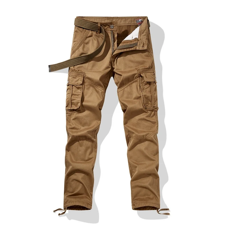 Herren Taktische Cargohose mit Knieabnähern, Mehrfachtaschen und Kordelzug Nord Taschen