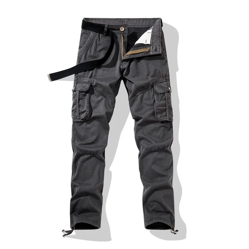 Herren Taktische Cargohose mit Knieabnähern, Mehrfachtaschen und Kordelzug Nord Taschen