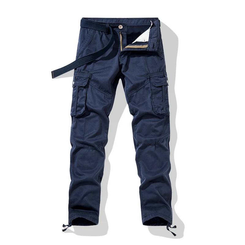 Herren Taktische Cargohose mit Knieabnähern, Mehrfachtaschen und Kordelzug Nord Taschen