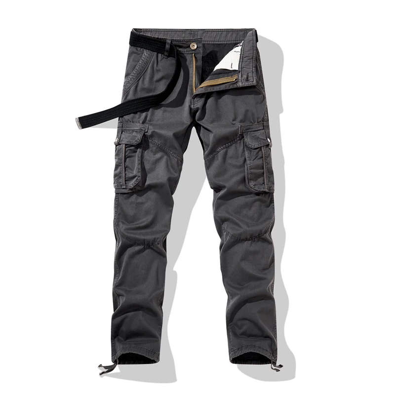 Herren Taktische Cargohose mit Knieabnähern, Mehrfachtaschen und Kordelzug Nord Taschen