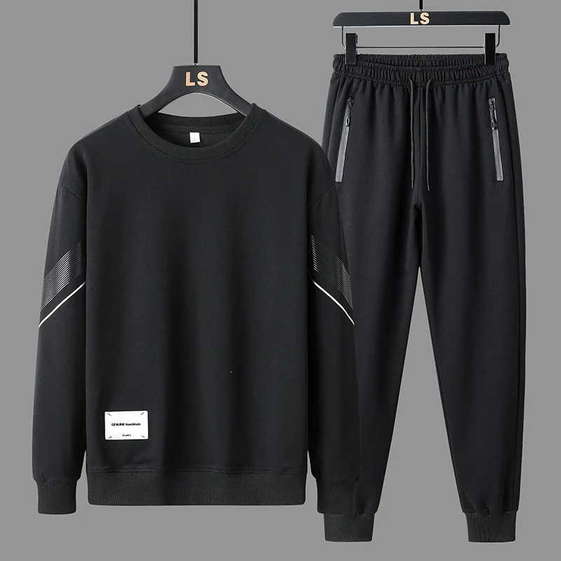 Herren Sportliches Freizeit-Trainingsset aus Sweatshirt & Jogginghose mit Reißverschlusstaschen Nord Taschen