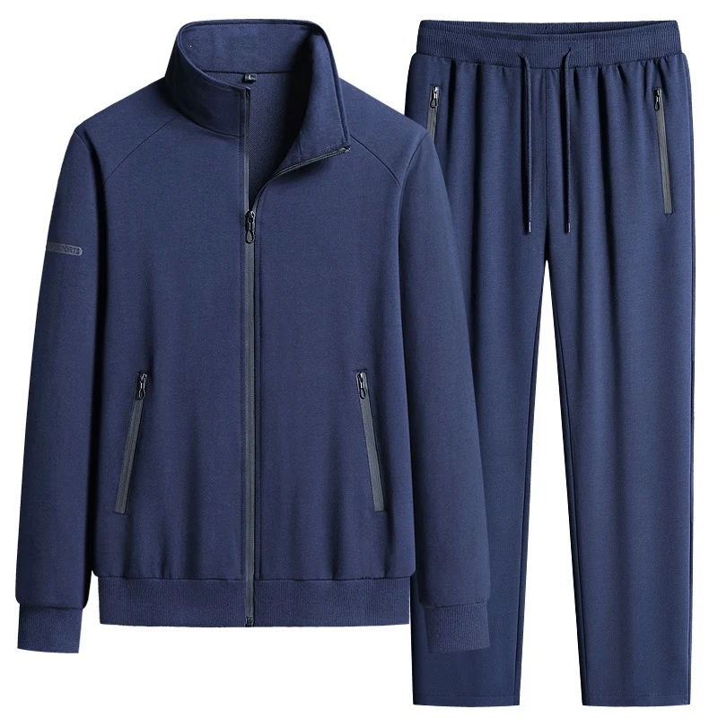 Herren Sportlicher Softshell-Trainingsanzug-Set mit fleecegefütterter Jacke und tapered Jogginghose Nord Taschen