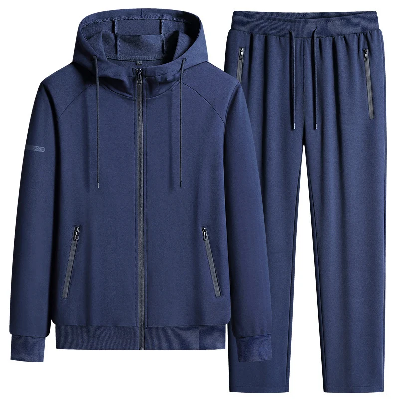 Herren Sportlicher Softshell-Trainingsanzug-Set mit fleecegefütterter Jacke und tapered Jogginghose Nord Taschen