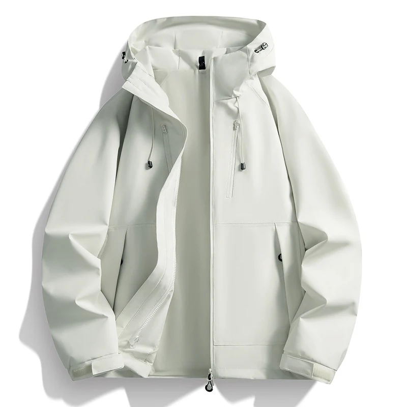 Herren Softshelljacke mit Kapuze, winddichter Außenlage, verstellbarem Saum & Reißverschluss-Taschen Nord Taschen