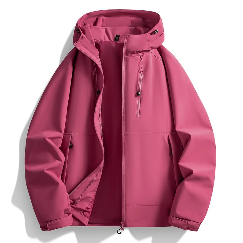Herren Softshelljacke mit Kapuze, winddichter Außenlage, verstellbarem Saum & Reißverschluss-Taschen Nord Taschen