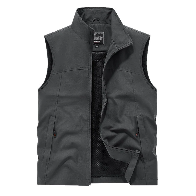 Herren Softshell-Weste mit Mesh-Innenfutter, windabweisend & Reißverschlusstaschen Nord Taschen
