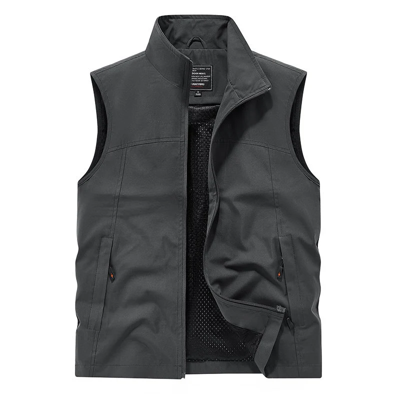 Herren Softshell-Weste mit Mesh-Innenfutter, windabweisend & Reißverschlusstaschen Nord Taschen