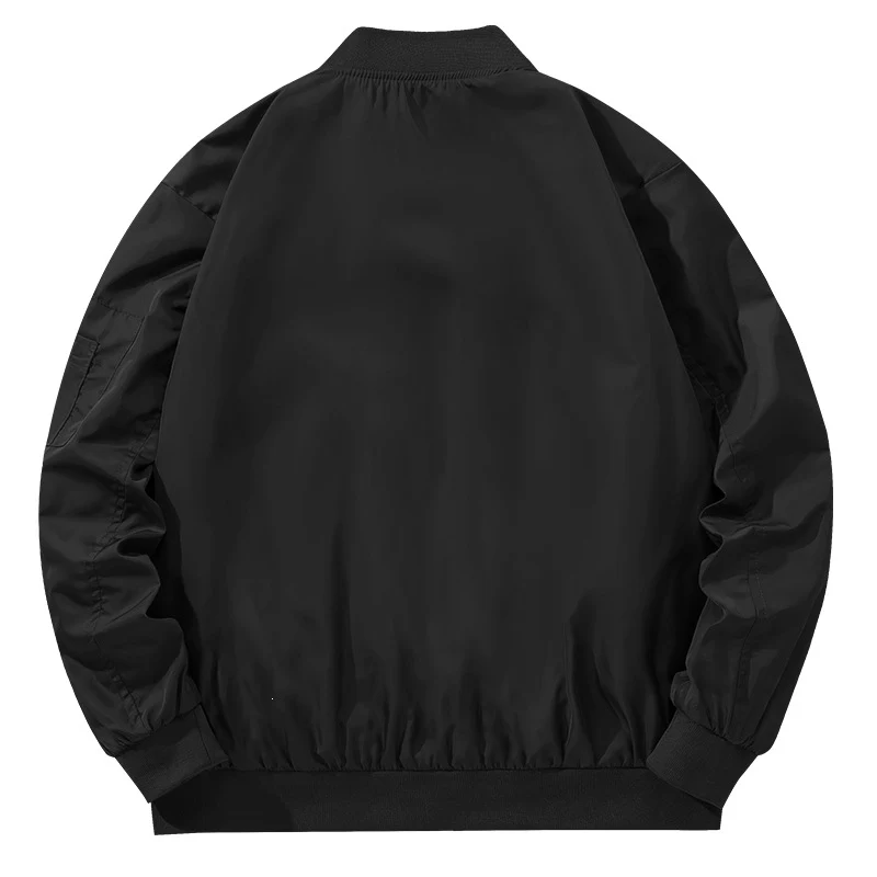 Herren Bomberjacke im Fliegerstil mit kontrastfarbenem Innenfutter, Ärmel‑Reißverschlusstasche & Rippenbündchen Nord Taschen
