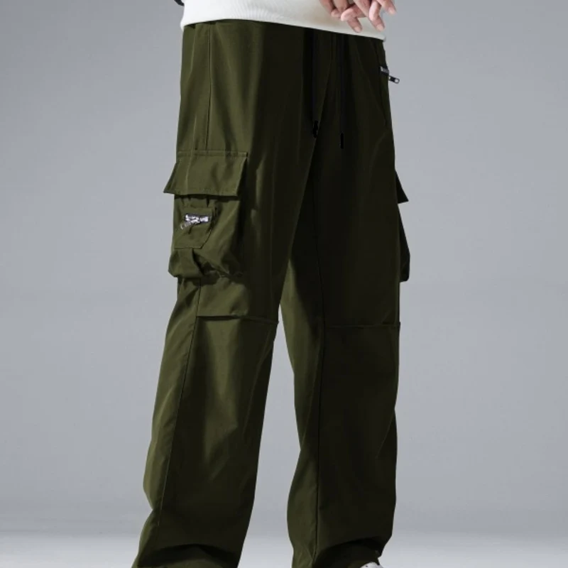 Herren Baggy‑Utility‑Cargohose mit Mehrfachtaschen, verstärkten Knieeinsätzen & Kordelbund Nord Taschen