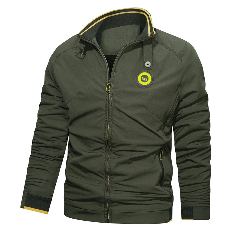 Herren Sportiver Reißverschluss-Sweatshirtblouson mit Stehkragen und Logoapplikation Nord Taschen