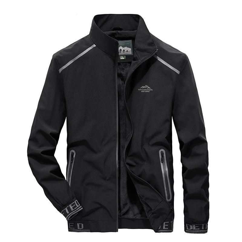 Herren Softshell-Trainingsjacke mit Fleece-Innenfutter, reflektierenden Einsätzen und winddichter Membran Nord Taschen