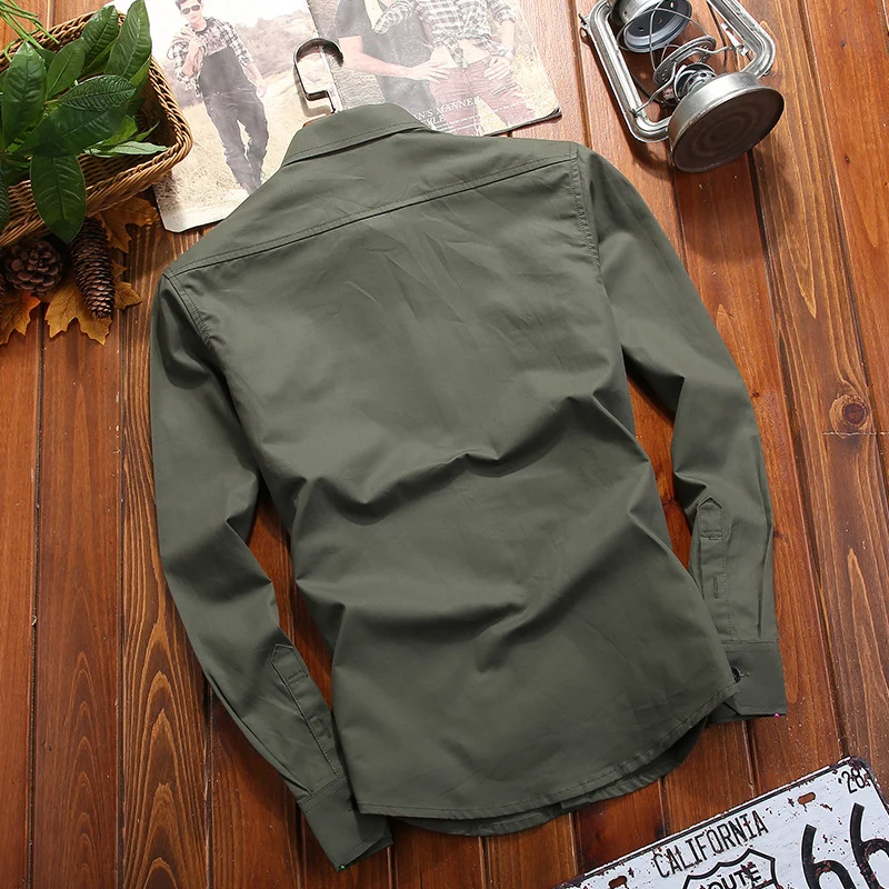 Herren Utility-Overshirt mit Schulterklappen und Brustpattentaschen Nord Taschen