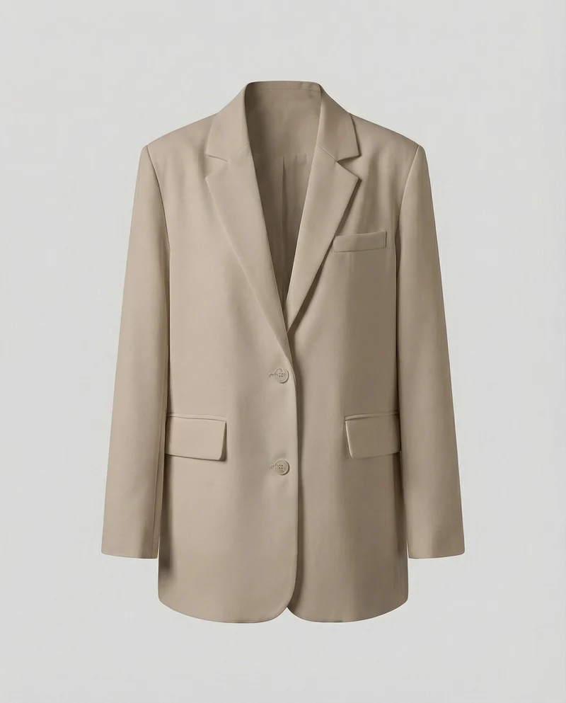 Damen Entspannte Oversize Boyfriend-Blazer