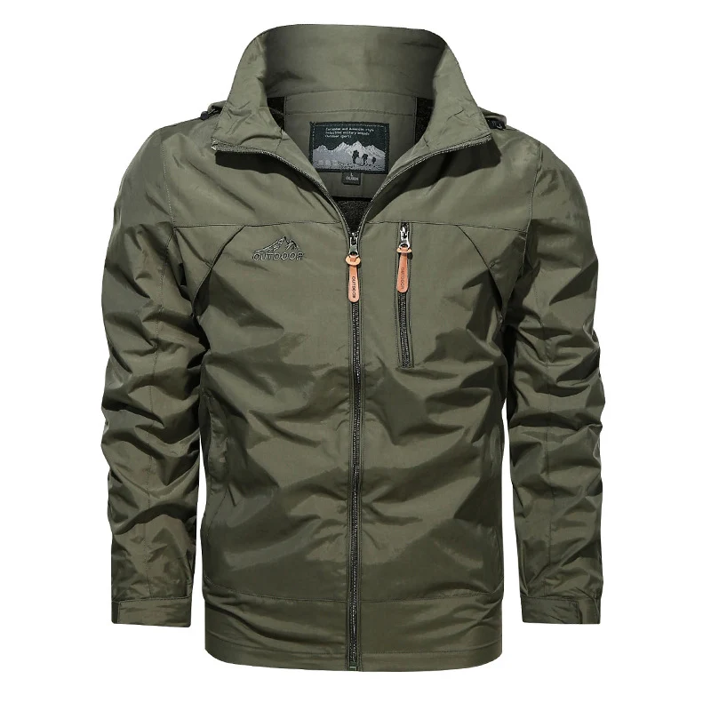 Herren Leichter Softshell-Windblouson mit Brust-Zipper und hochschließendem Kragen Nord Taschen