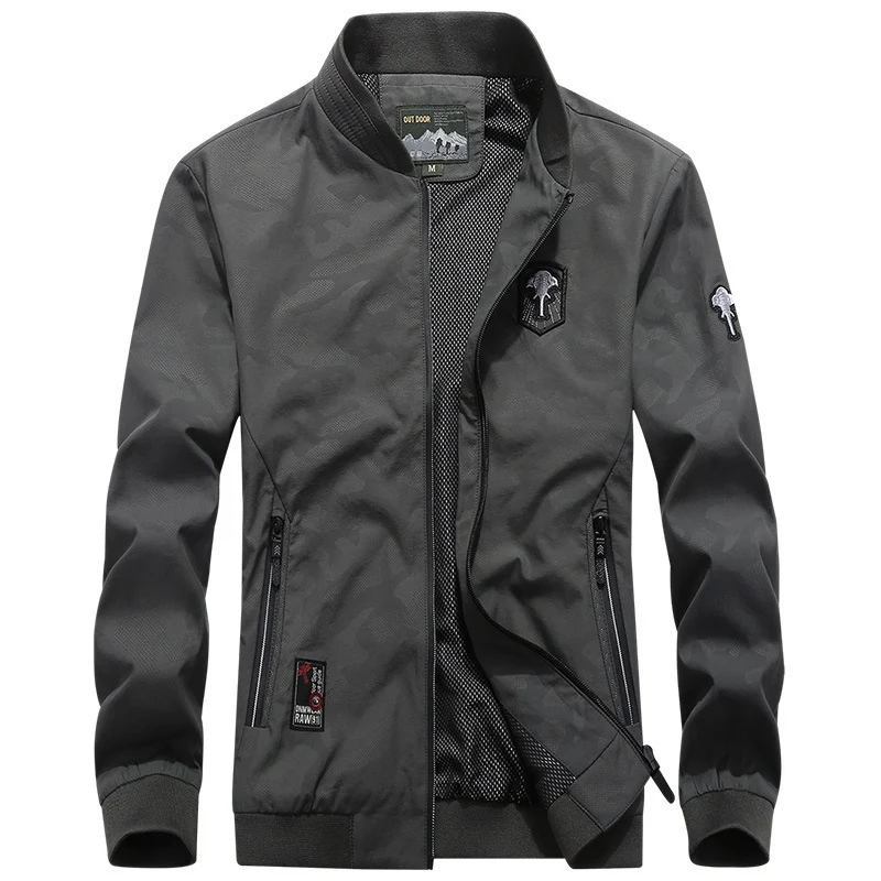 Herren Leichter Softshell-Bomber mit atmungsaktivem Mesh-Futter und Reißverschlusstaschen Nord Taschen