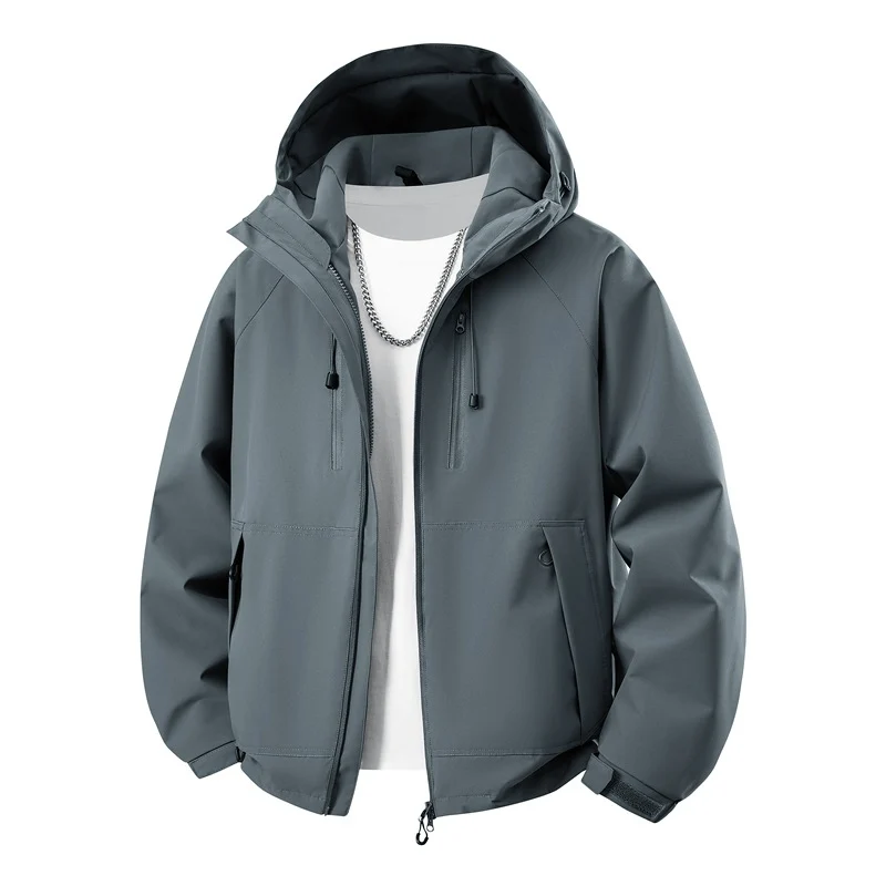 Herren Kapuzen-Softshelljacke mit wasserabweisender Membran, verstellbarer Kapuze & Utility‑Taschen Nord Taschen