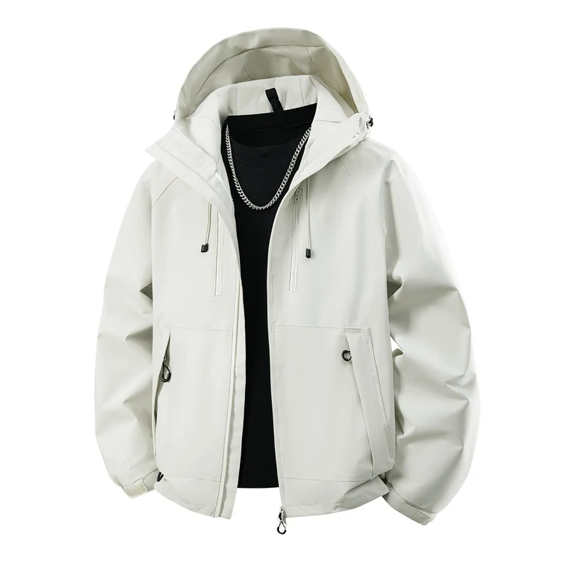 Herren Kapuzen-Softshelljacke mit wasserabweisender Membran, verstellbarer Kapuze & Utility‑Taschen Nord Taschen
