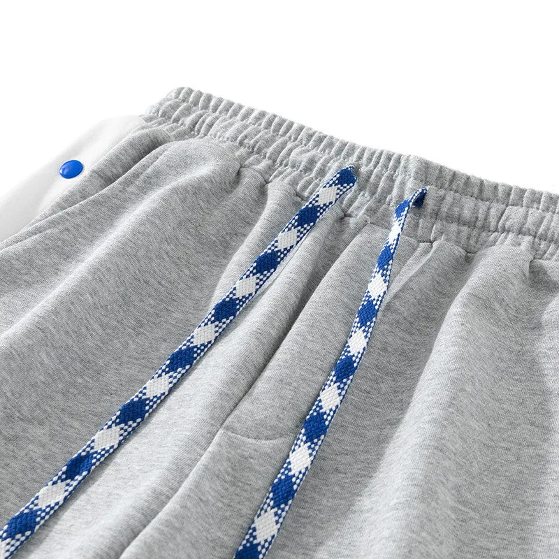 Herren Jogginghose mit Druckknopf-Seitenstreifen, elastischem Bund & Kordelzug Nord Taschen
