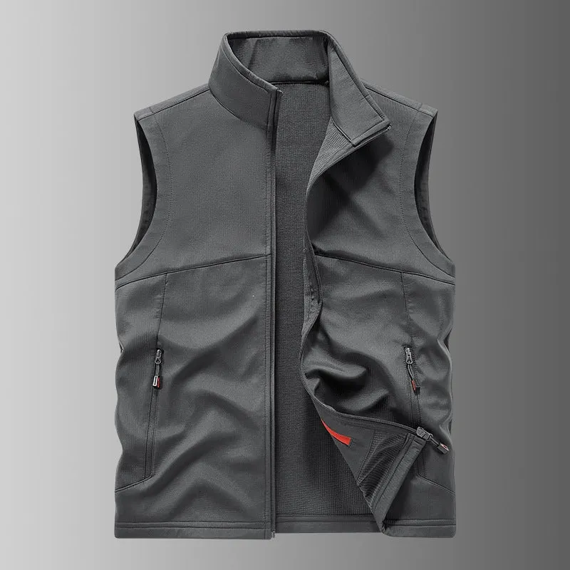 Herren Softshell-Weste mit Fleece-Innenfutter, winddicht und wasserabweisend Nord Taschen