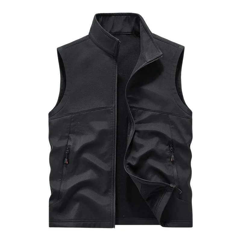 Herren Softshell-Weste mit Fleece-Innenfutter, winddicht und wasserabweisend Nord Taschen