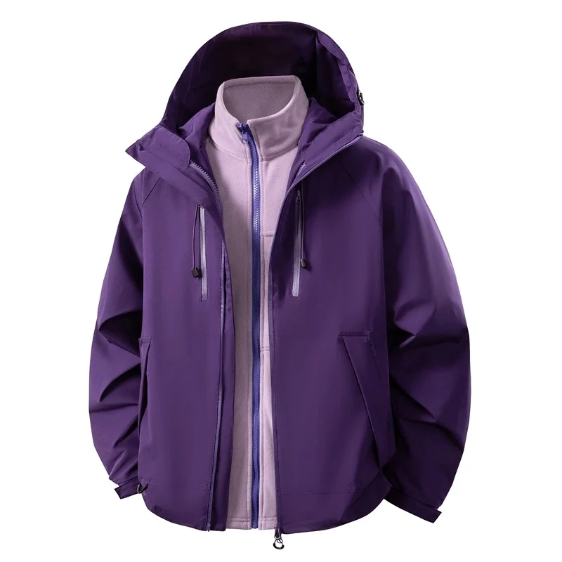 Herren Softshell-Hybridjacke mit abnehmbarem Fleece-Innenfutter winddicht wasserabweisend Nord Taschen