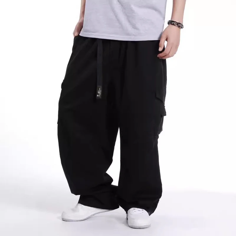 Herren Baggy-Cargohhose mit weitem Bein und Multifunktionstaschen Nord Taschen