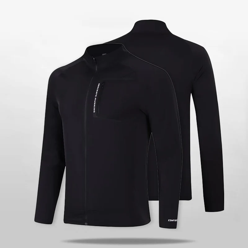Herren atmungsaktive winddichte Lauf‑Softshelljacke mit Stehkragen und Brusttasche Nord Taschen
