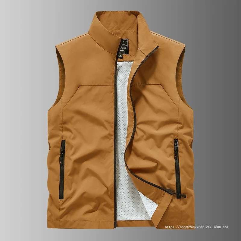 Herren Atmungsaktive Utility‑Weste mit Mesh‑Futter, wind- & wasserabweisender Außenlage & Reißverschlusstaschen Nord Taschen