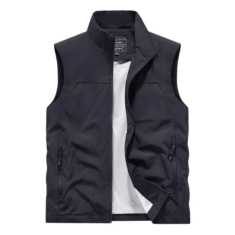 Herren Atmungsaktive Utility‑Weste mit Mesh‑Futter, wind- & wasserabweisender Außenlage & Reißverschlusstaschen Nord Taschen