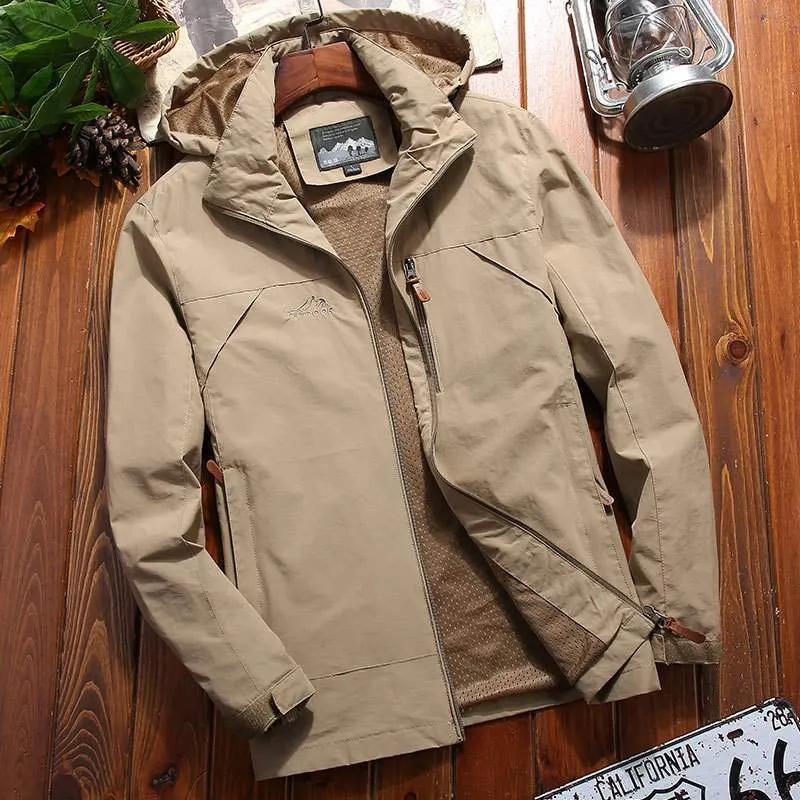 Herren Softshell‑Funktionsjacke mit Kapuze, atmungsaktiver Fleece‑Innenlage und verdeckten Reißverschlusstaschen Nord Taschen