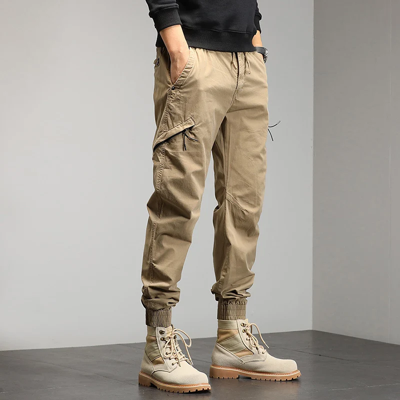 Herren Utility-Cargohose im Joggerstil mit Gummibündchen und Multifunktions‑Taschen Nord Taschen