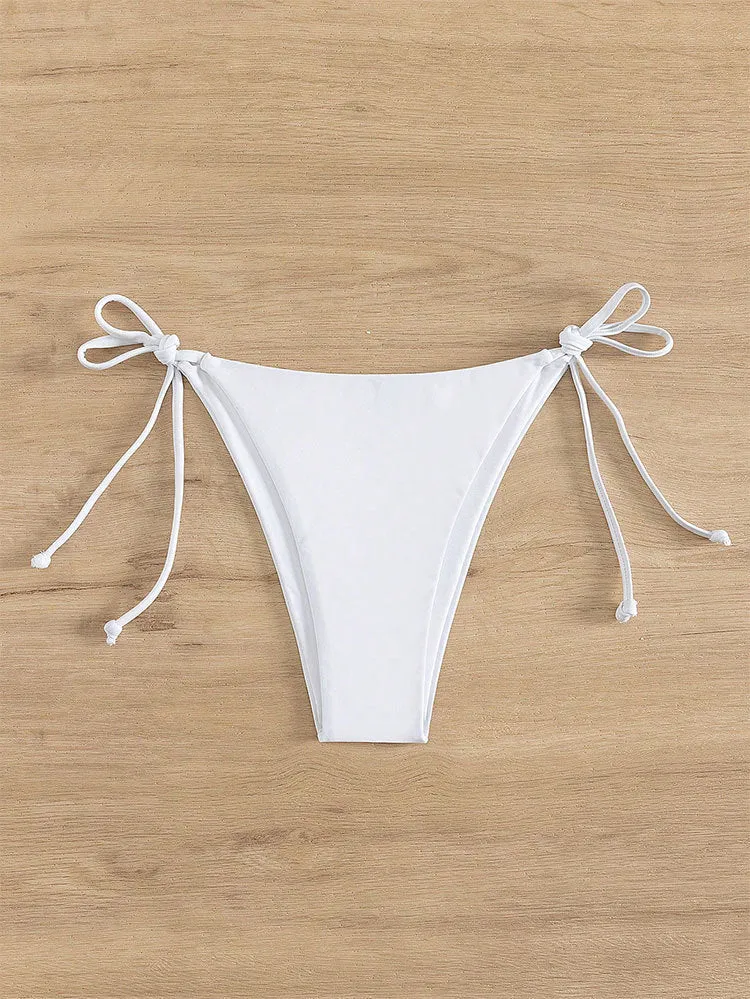 Damen Triangel-Bikini mit verstellbaren Bindebändern und elegantem Schnitt